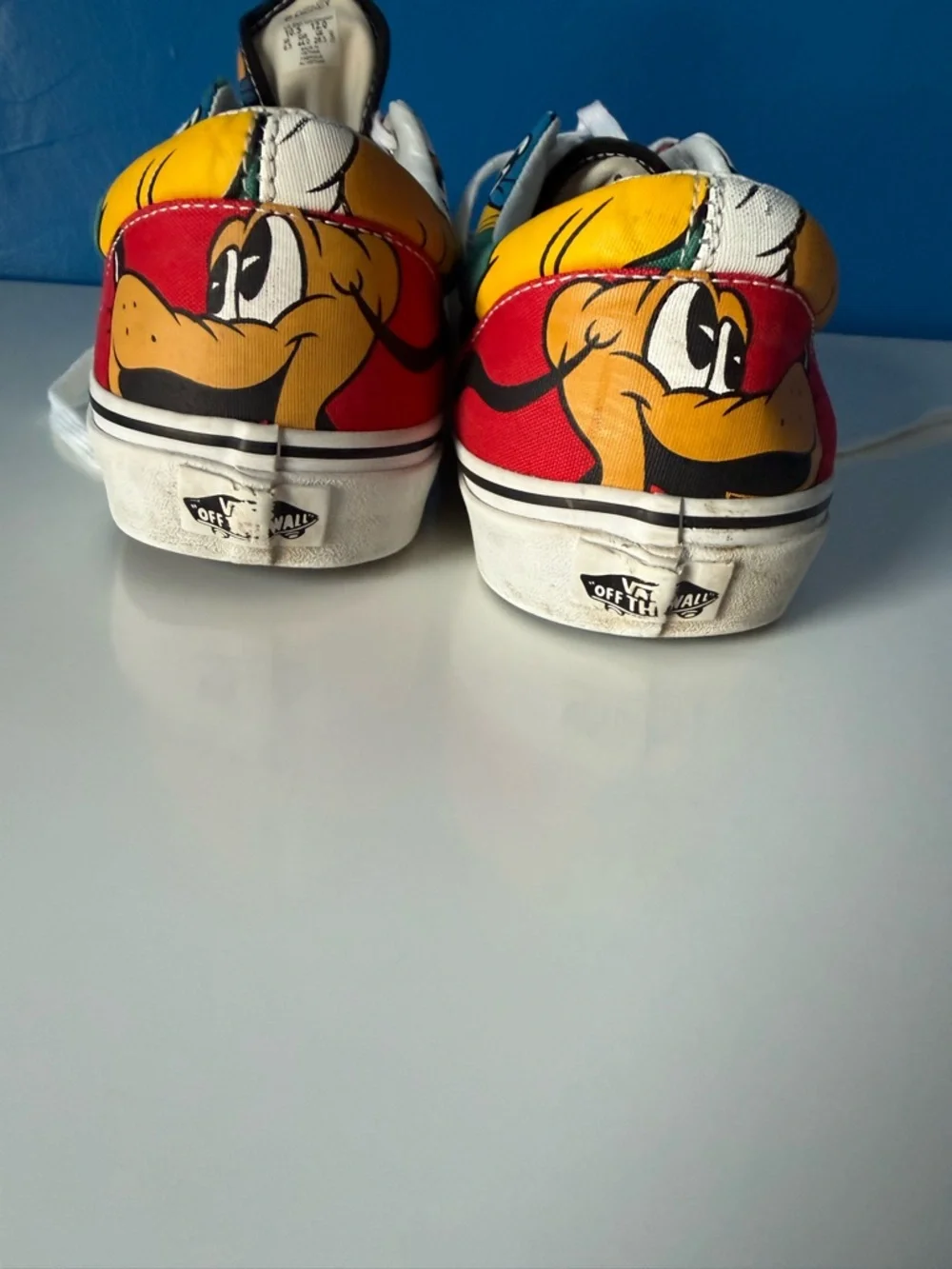 Vans Disney Mickey Mouse Red Black Multi-Color Canvas Sneakers